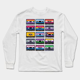 Pride Flags Music Cassette Collection Long Sleeve T-Shirt